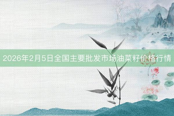 2026年2月5日全国主要批发市场油菜籽价格行情