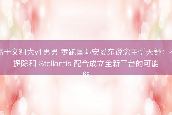 高干文粗大v1男男 零跑国际安妥东说念主忻天舒：不摒除和 Stellantis 配合成立全新平台的可能