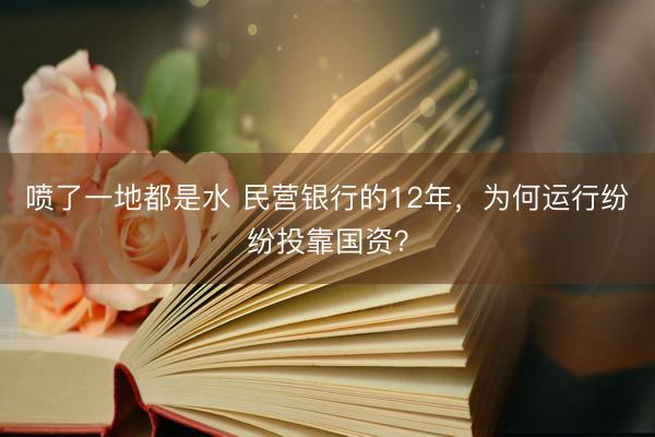 喷了一地都是水 民营银行的12年，为何运行纷纷投靠国资？